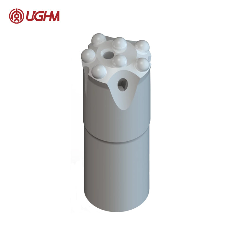 TH RBIT 25R032A 1 1/4" R25 Threaded Drill Bit 32mm with 7x7mm Buttons for Underground Jumbo Drill