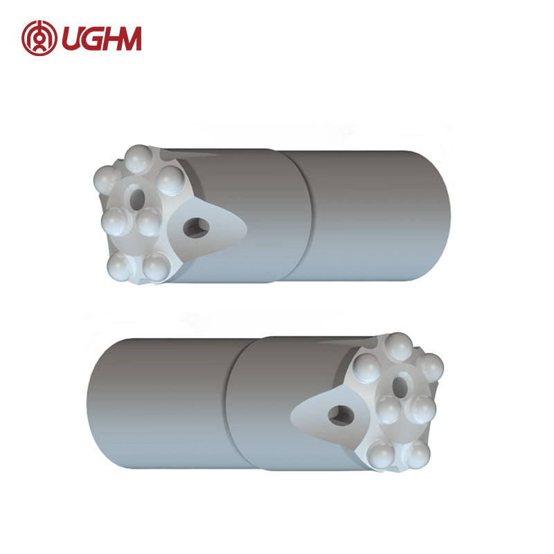 TH RBIT 25R032A 1 1/4" R25 Threaded Drill Bit 32mm with 7x7mm Buttons for Underground Jumbo Drill