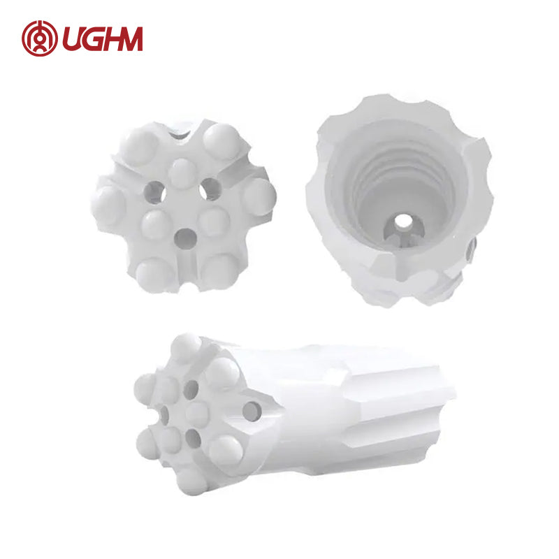 HTG 32R51SR R32 Threaded Bit 51mm 2 Inch with 3x9mm Center Buttons for Underground Jumbo Drill